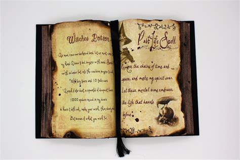 Witches Potion And Past Life Spell Halloween Decor Spell Book Etsy Uk