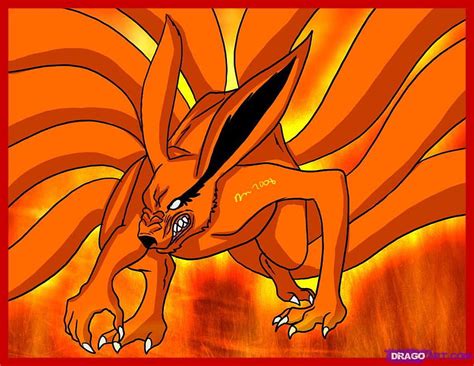 Naruto Demon Fox Cloak Posted By Zoey Anderson Naruto Nine Tail Demon