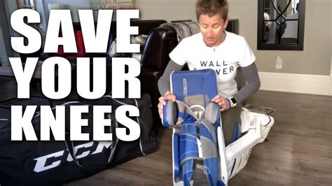 Goalie Pad Adjustment To Save Your Knees Youtube