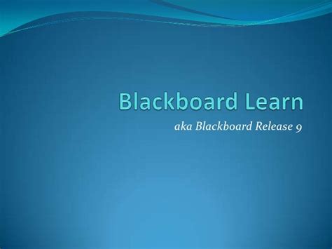 Blackboard Learn Whats New