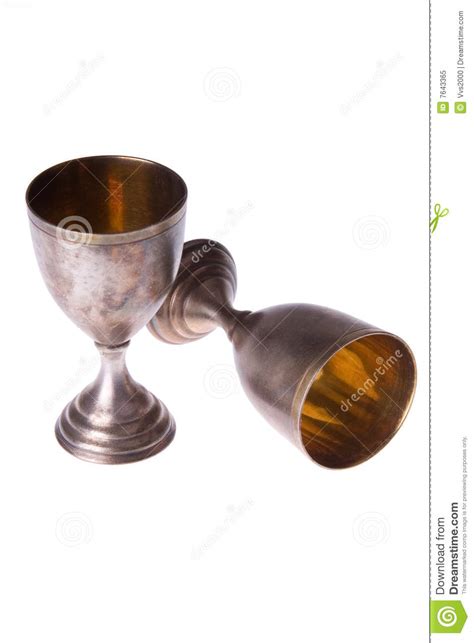 Ancient Wine Glasses Stock Image Image Of Silver Retro 7643365