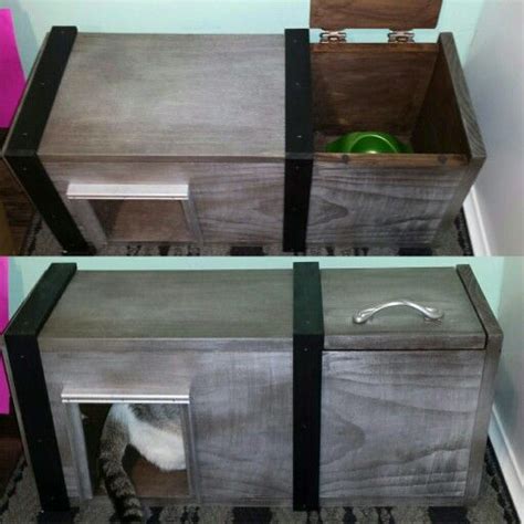 Whether you have a cat or dog, these great ideas can help minimize the mess of food bowls! Cat feeding station, dog proof, cat box, diy | cat stuff | Pinterest | Cat feeding, Dogs and Cats