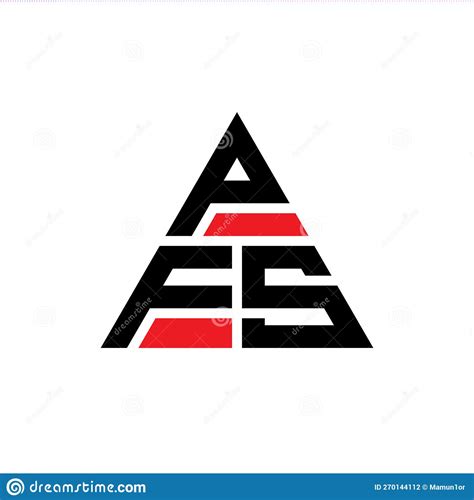 Pfs Triangle Letter Logo Design With Triangle Shape Pfs Triangle Logo