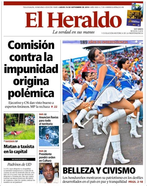 Collection Of Diario El Heraldo De Tegucigalpa Honduras Periodicos