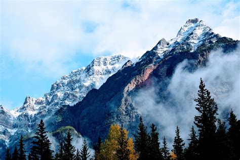 Stunning Smoky Mountain Winter Wallpaper High Mountain In Canada
