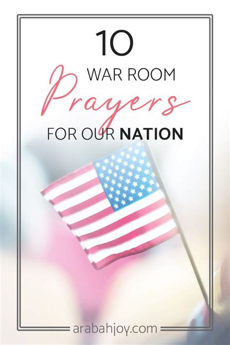 10 War Room Prayers For Our Nation Good Prayers Prayers
