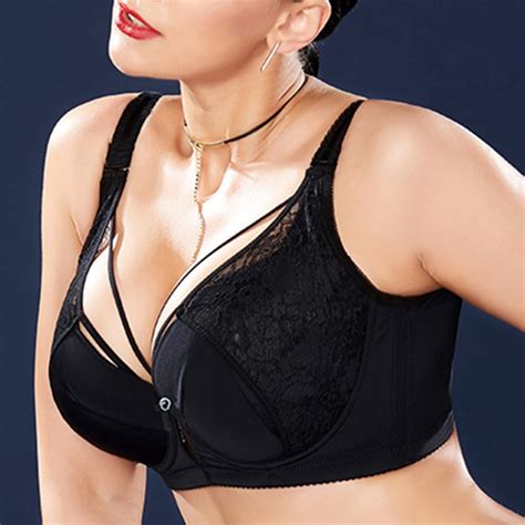 Sexy Plus Size Bras Big Breast Lace Full Cup Push Up Bras 75 36 85 40