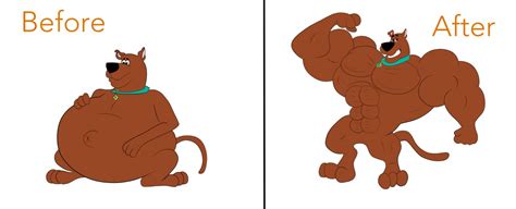 For abandoning him years ago and wants to use the daemon ritus to absorb all souls in order to rule both spooky island and the world. Scooby doo clipart muscular, Scooby doo muscular ...