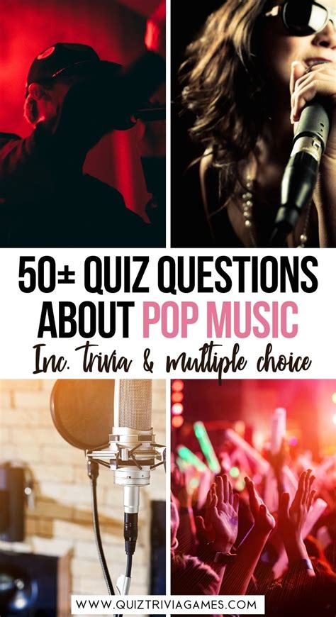 50 Pop Music Quiz Questions And Answers Quiz Trivia Games