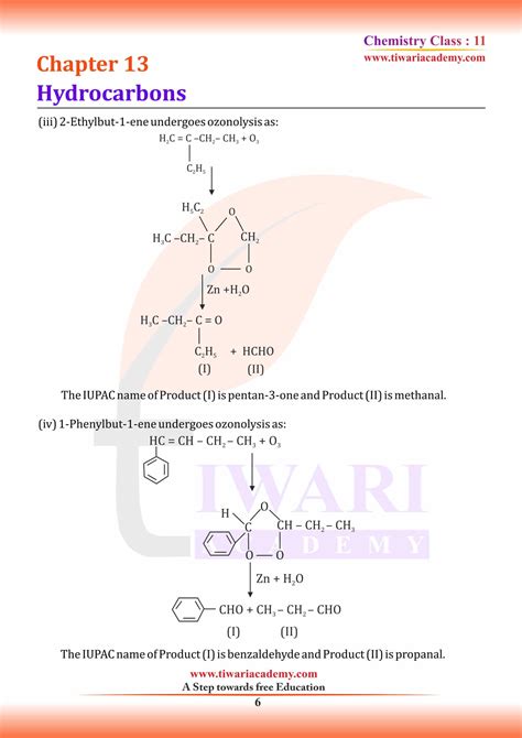 NCERT Solutions For Class 11 Chemistry Chapter 13 Hydrocarbons