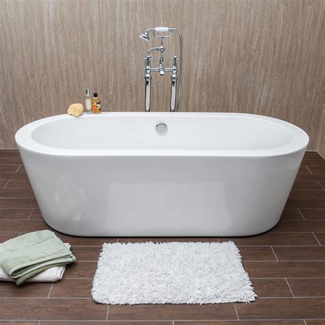 Savisto Modern Bathroom Luxury Treviso Large Double Ended Freestanding