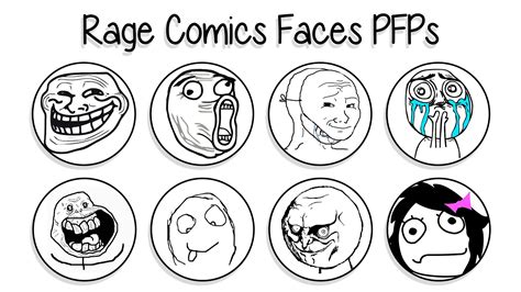 Rage Comics Faces Pfp Meme Pfps For Tiktok Discord Ig Etc
