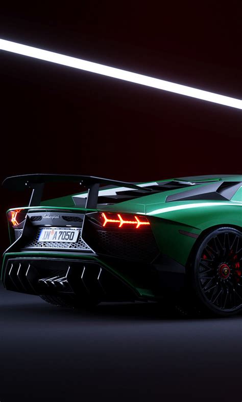 1280x2120 Green Lamborghini Aventador Cgi Iphone 6 Hd 4k Wallpapers
