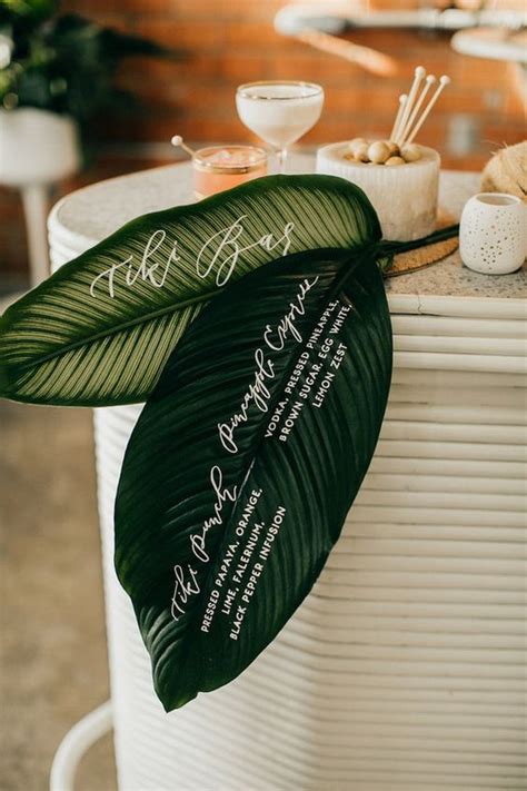 50 Green Tropical Leaves Wedding Ideas Page 2 Hi Miss Puff