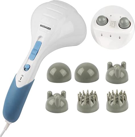 Handheld Back Massager Teqhome Electric Double Head Back
