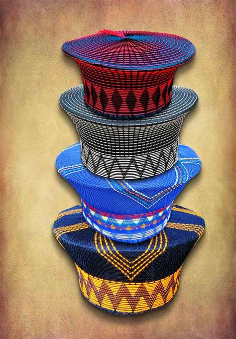 Zulu Hats Or Isicholos Handmade In South Africa Zulu Traditional Attire African Head Scarf