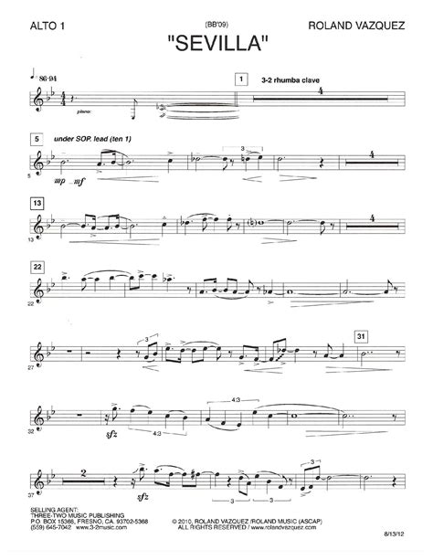 Sevilla V3 Latin Printed Sheet Music 3