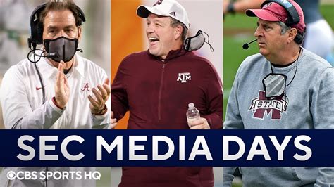Nick Saban Jimbo Fisher Mike Fisher SEC Media Days Preview CBS Sports HQ YouTube