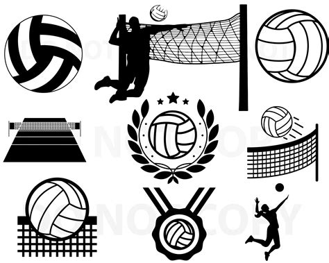 Volleyball Monogram Volleyball Dxf Volleyball Vector Print Volleyball