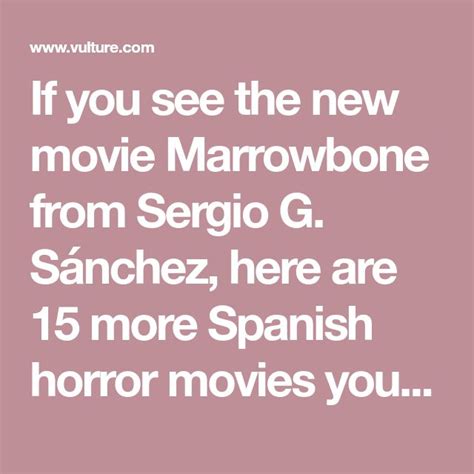 An Introduction To Spanish Horror 15 Movies You Need To See Horror Movies Horror Movies