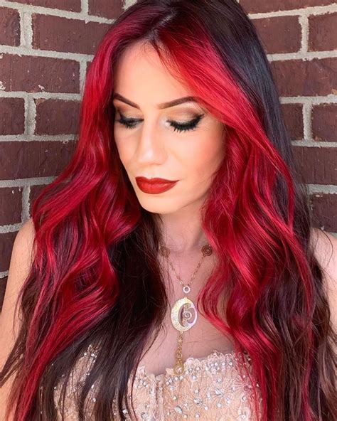 Ruby Red Red Ombre Hair Red Hair Looks Red Hair Inspo