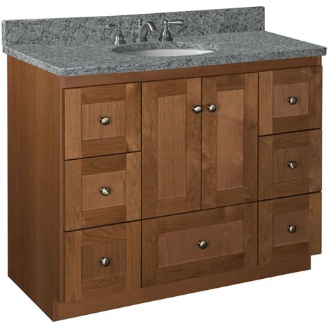 Inch vanities with a look were. Simplicity by Strasser Shaker 42 in. W x 21 in. D x 34.5 ...