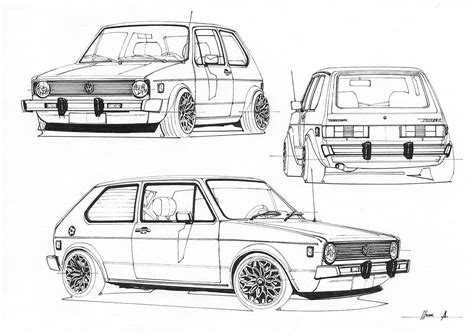 sketchbook on behance car design sketch car sketch sketch book volkswagen golf mk1 vw mk1