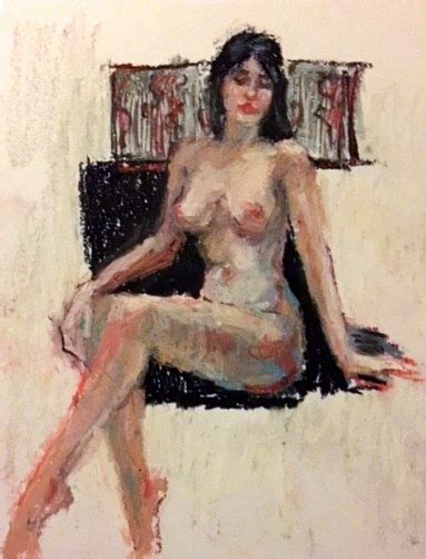 Connie Chadwell S Hackberry Street Studio On My Easel Nude With