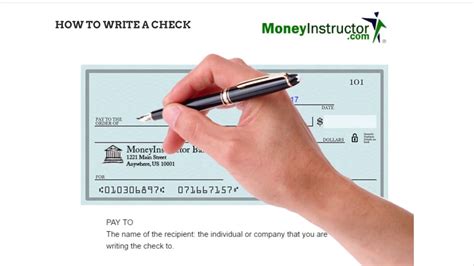 How To Write A Check Money Instructor Youtube