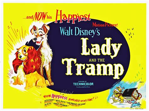 Walt Disney Posters Lady And The Tramp Walt Disney