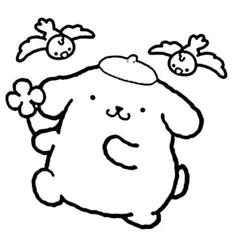 Friendly Pochacco Coloring Page Free Printable Coloring Pages For Kids