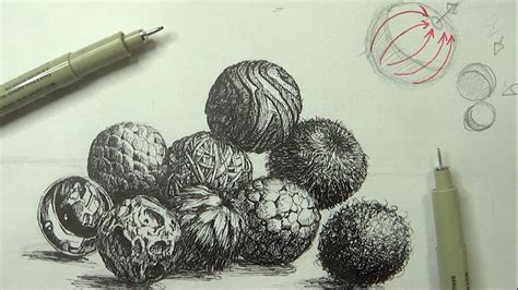 Drawing Realistic Textures With Pen And Ink Ink Pen