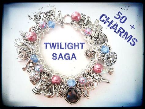 Items Similar To Twilight Saga Charm Bracelet Love Edward Cullen