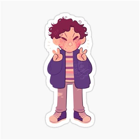 Be More Chill Jeremy Fanart Sticker For Sale By Defsouul Redbubble