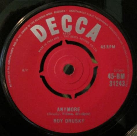 Roy Drusky Im So Helpless Anymore 45 Decca 31243 Uk Press Excellent