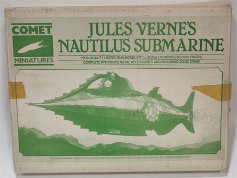 Comet Miniatures Jules Verne Nautilus Submarine Kit 1350 Vintage Rare