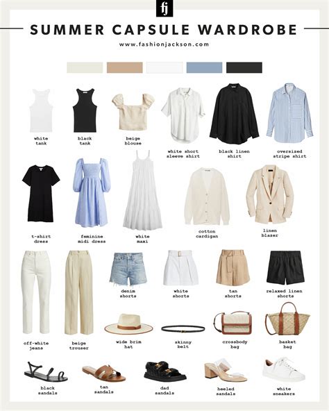 summer capsule wardrobe key staples to wear this season fashion jackson