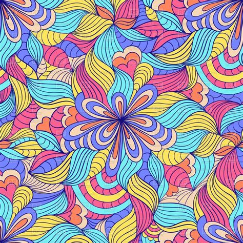 colorful abstract seamless psychedelic psychedelic pattern