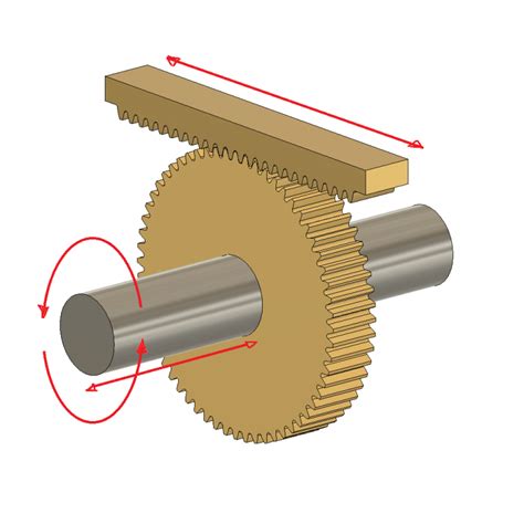 Rack And Pinion On A Shaft W Linear Motion Mechanical Engineering