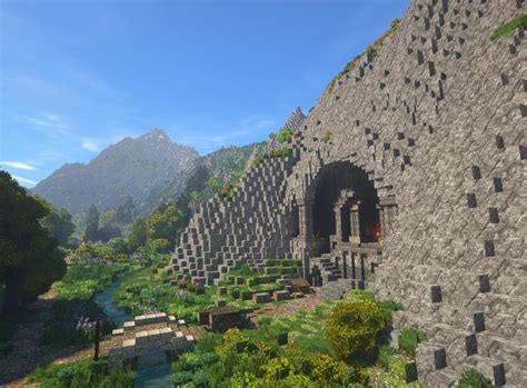 Minecraft Mountain Castle Minecraft Castle Minecraft Medieval