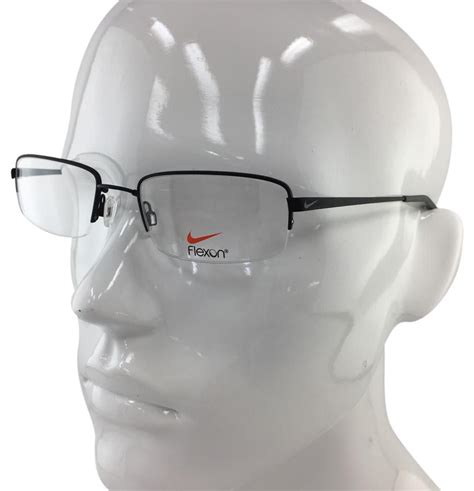 Nike 4192 007 Black Grey Semi Rimless Eyeglasses 53mm