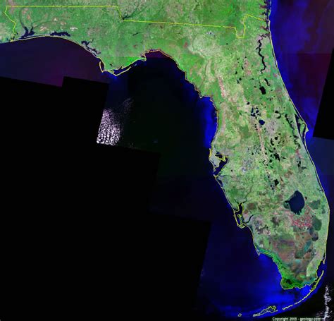 Florida Satellite Images Landsat Color Image