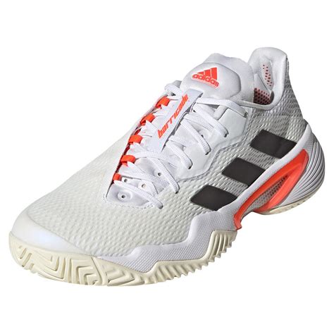 Adidas Women S Barricade Tennis Shoes White And Core Black Tennis Express