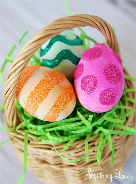 Glitter Easter Eggs Skip To My Lou