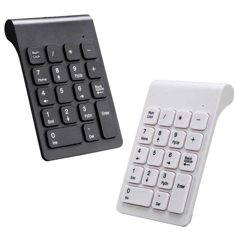 Portable 24g Wireless Digital Keyboard Usb Number Pad 18 Keys Mini