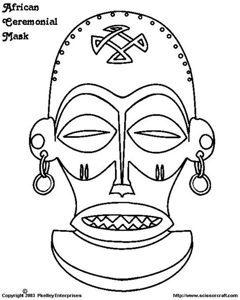 African masks coloring page from africa category. 8 best African Masks template images on Pinterest | Mask ...