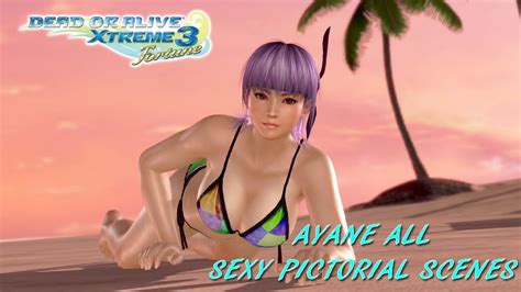 Dead Or Alive Xtreme 3 Ayane All Pictorial Scenes Gravure Paradise Youtube