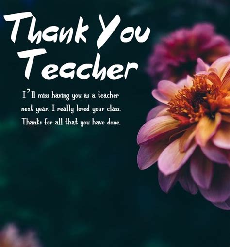 147 Best Thank You Teacher Messages Teacher Appreciation Thank You
