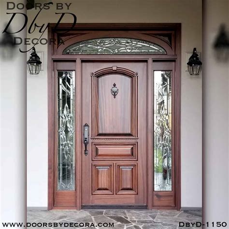 Custom Estate Door With Leaded Glass Exterior Entry Doors By Decora