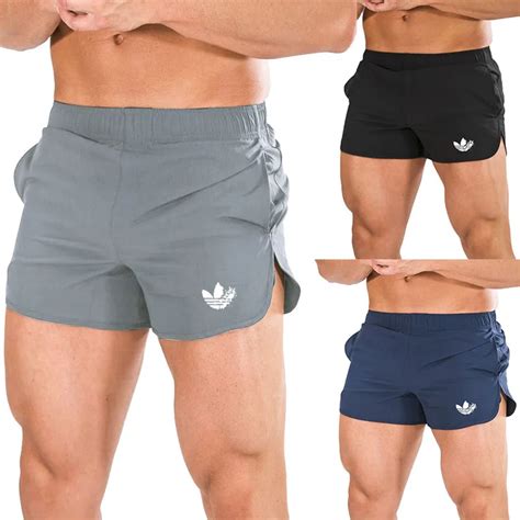 2019 New Mens Gym Fitness Shorts Run Jogging Sports Loose Cool Quick Dry Bodybuilding Sportswear